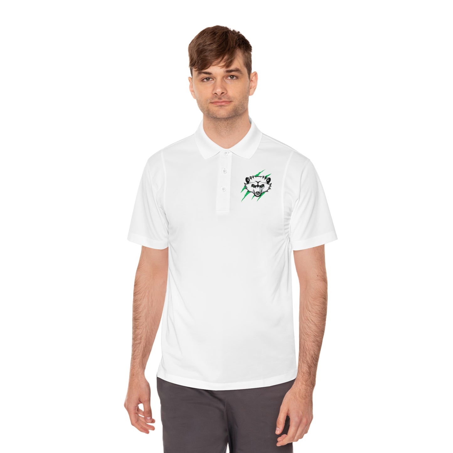 Men's Sport Polo Shirt - Bearcat Hockey Club Claws Out