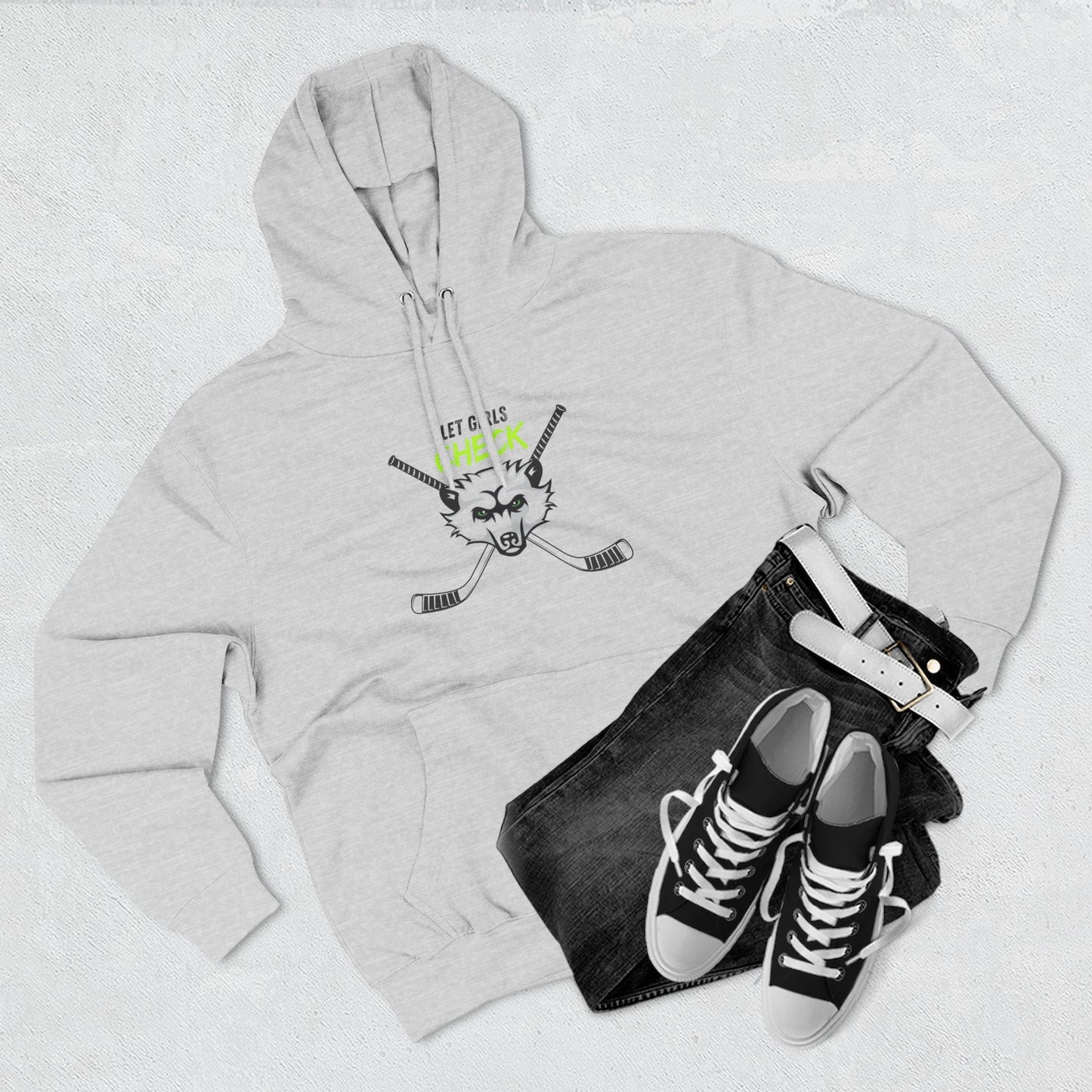 Let Girls Check Hoodie by Lady Bearcat