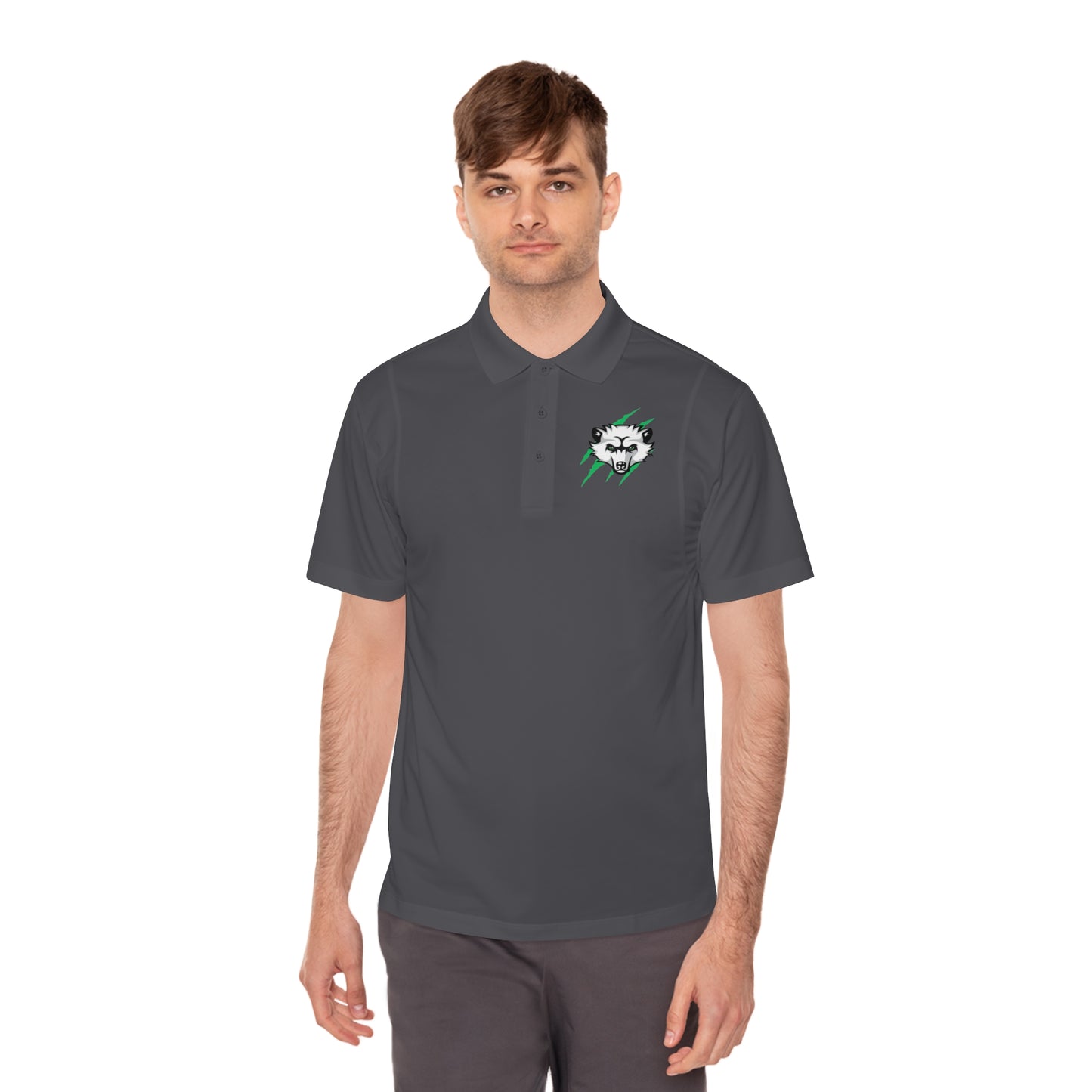 Men's Sport Polo Shirt - Bearcat Hockey Club Claws Out