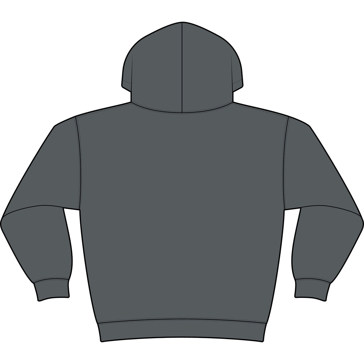Fleece Hoodie — Green Accent Athletic Pullover