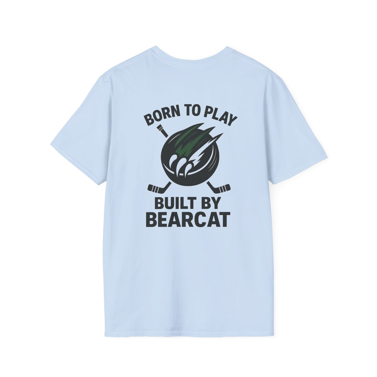 Built by Bearcat Hockey Unisex T-Shirt Black Lettering