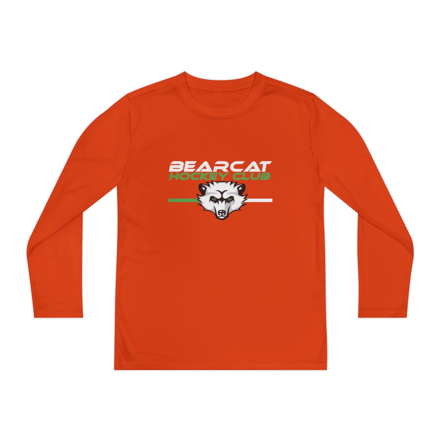Youth Hockey Club Long Sleeve Tee - Bearcat Design - Moisture Wicking Unders