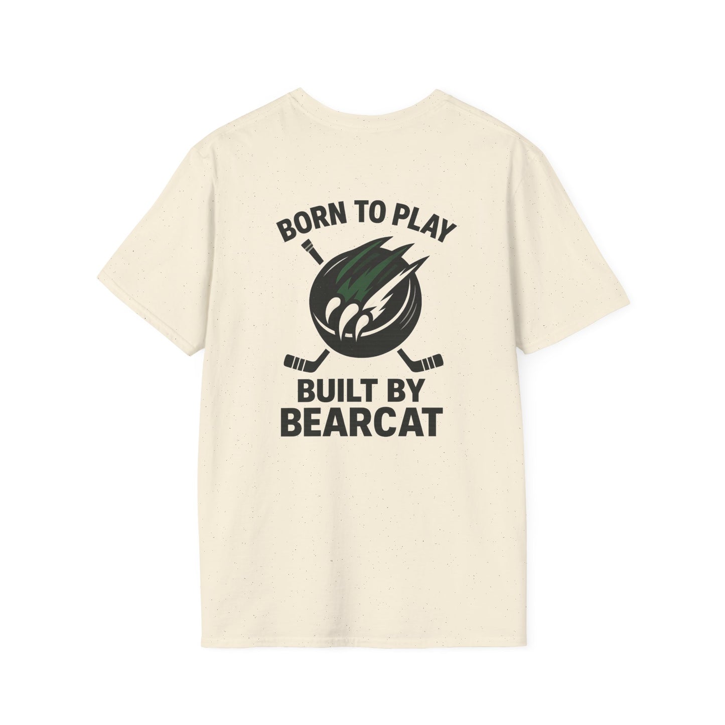 Built by Bearcat Hockey Unisex T-Shirt Black Lettering
