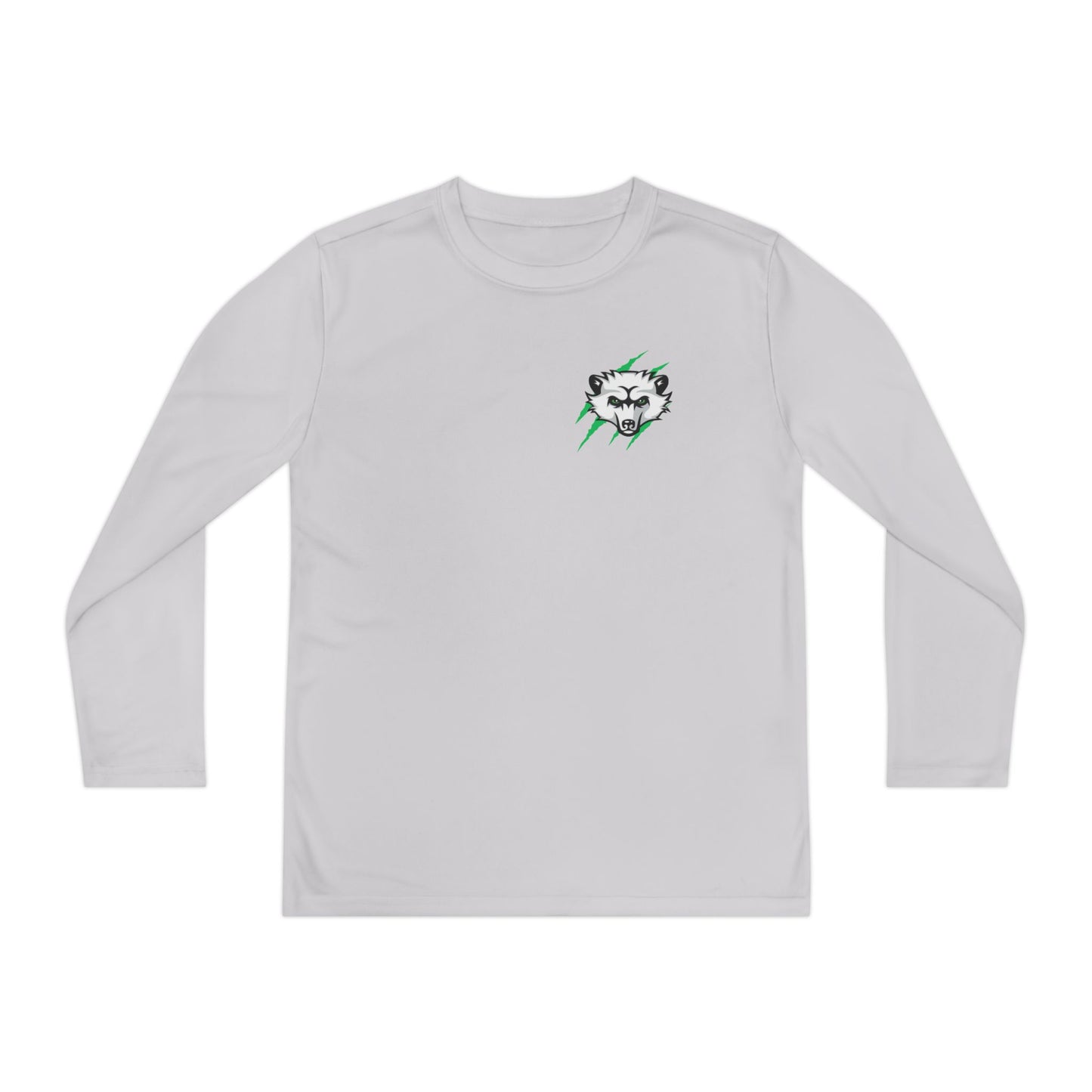 Bearcat Club Youth Long Sleeve Tee – Hockey Team Jersey with American Flags & Mascot
