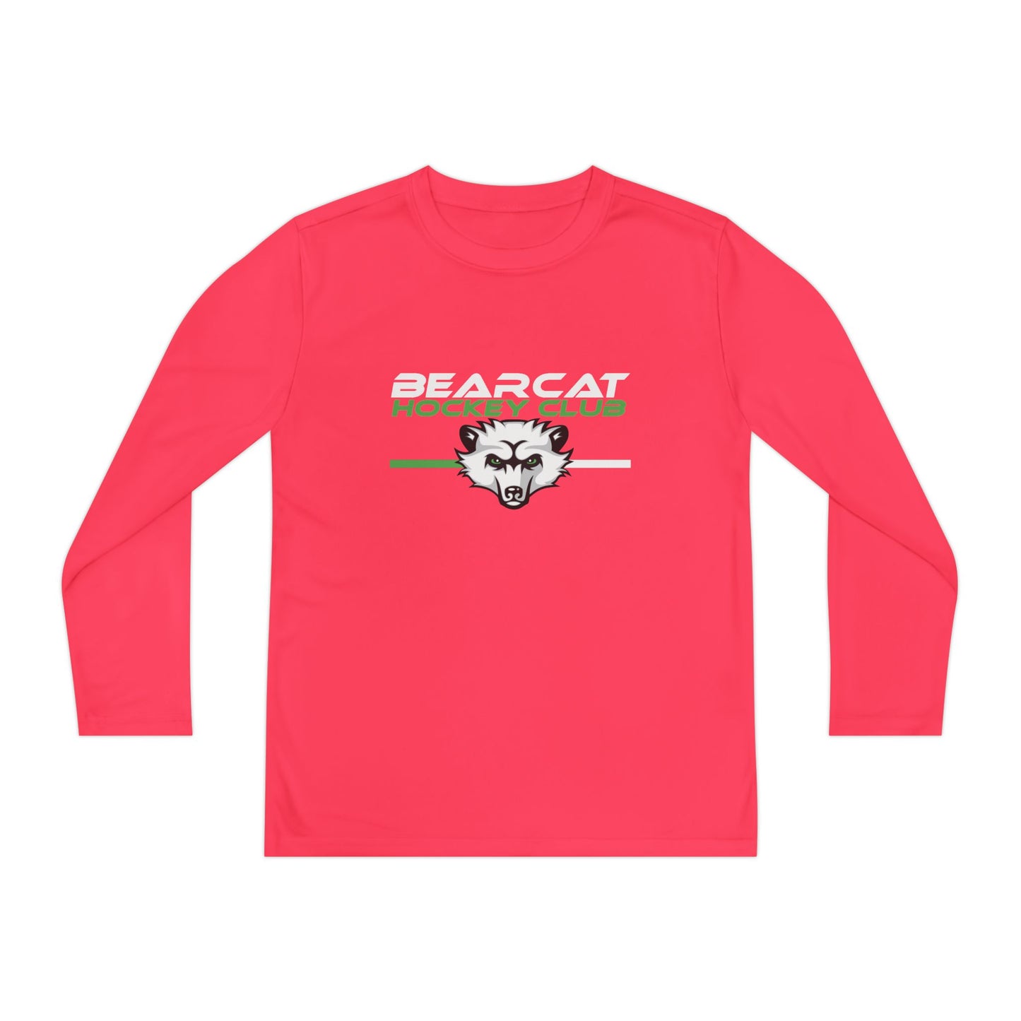 Youth Hockey Club Long Sleeve Tee - Bearcat Design - Moisture Wicking Unders