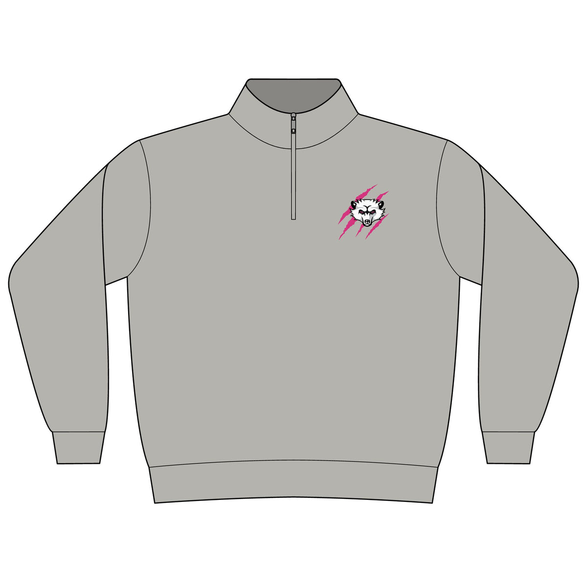 Women's Black Quarter-Zip Pullover