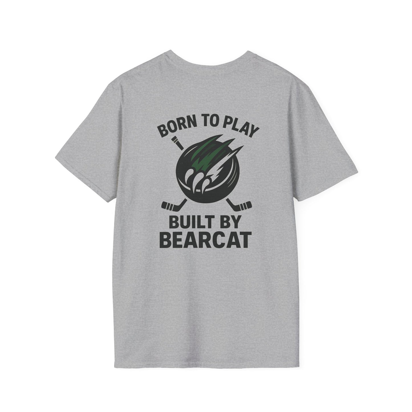 Built by Bearcat Hockey Unisex T-Shirt Black Lettering