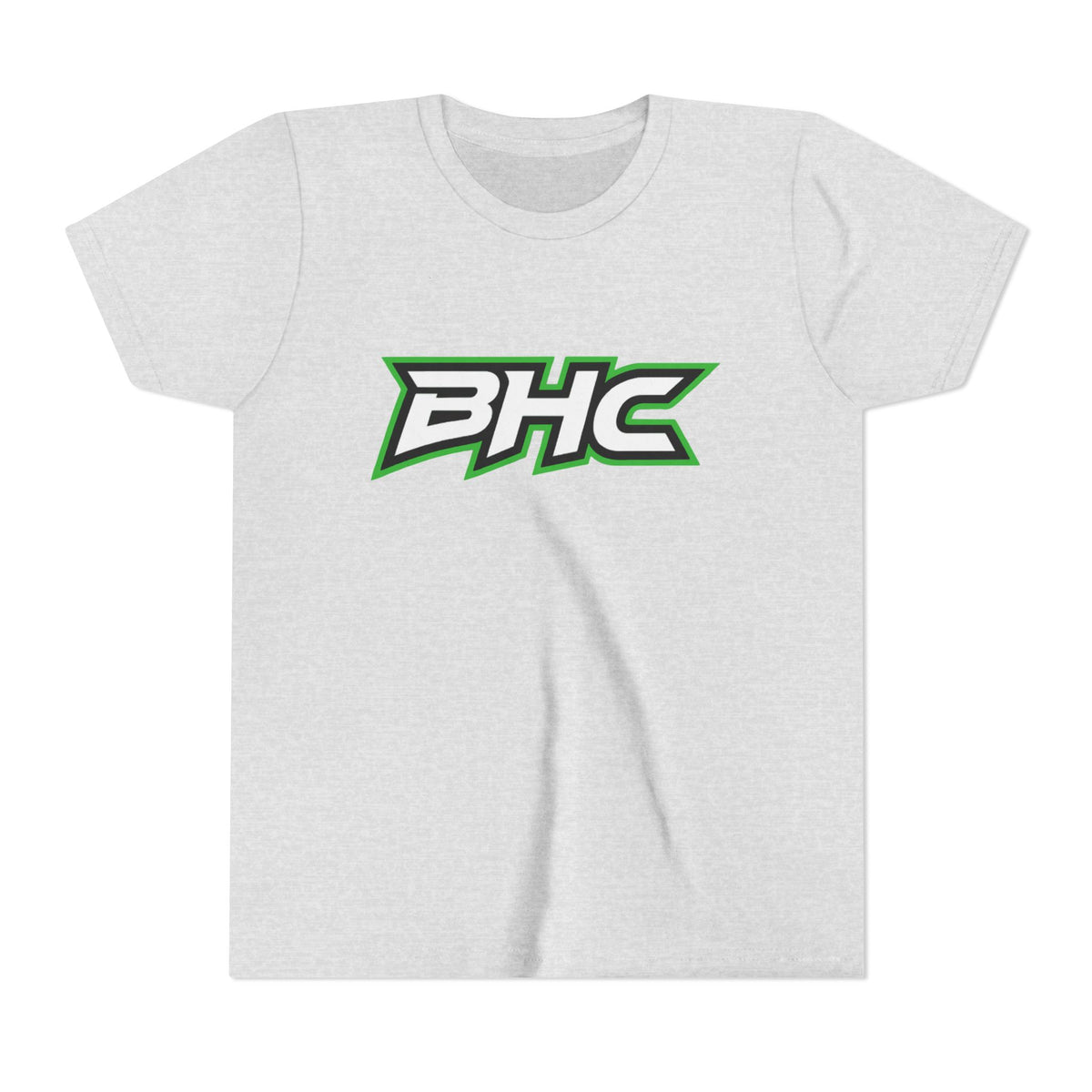 BHC Youth Tee — Green & Black Sport Logo Shirt