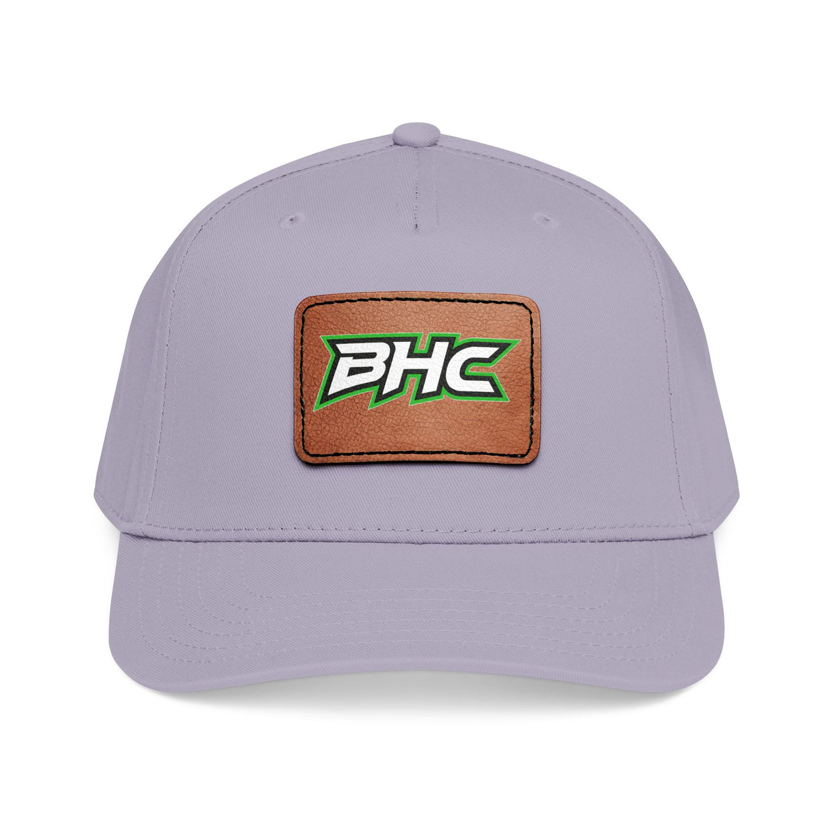Leather Patch Baseball Cap with BHC Logo