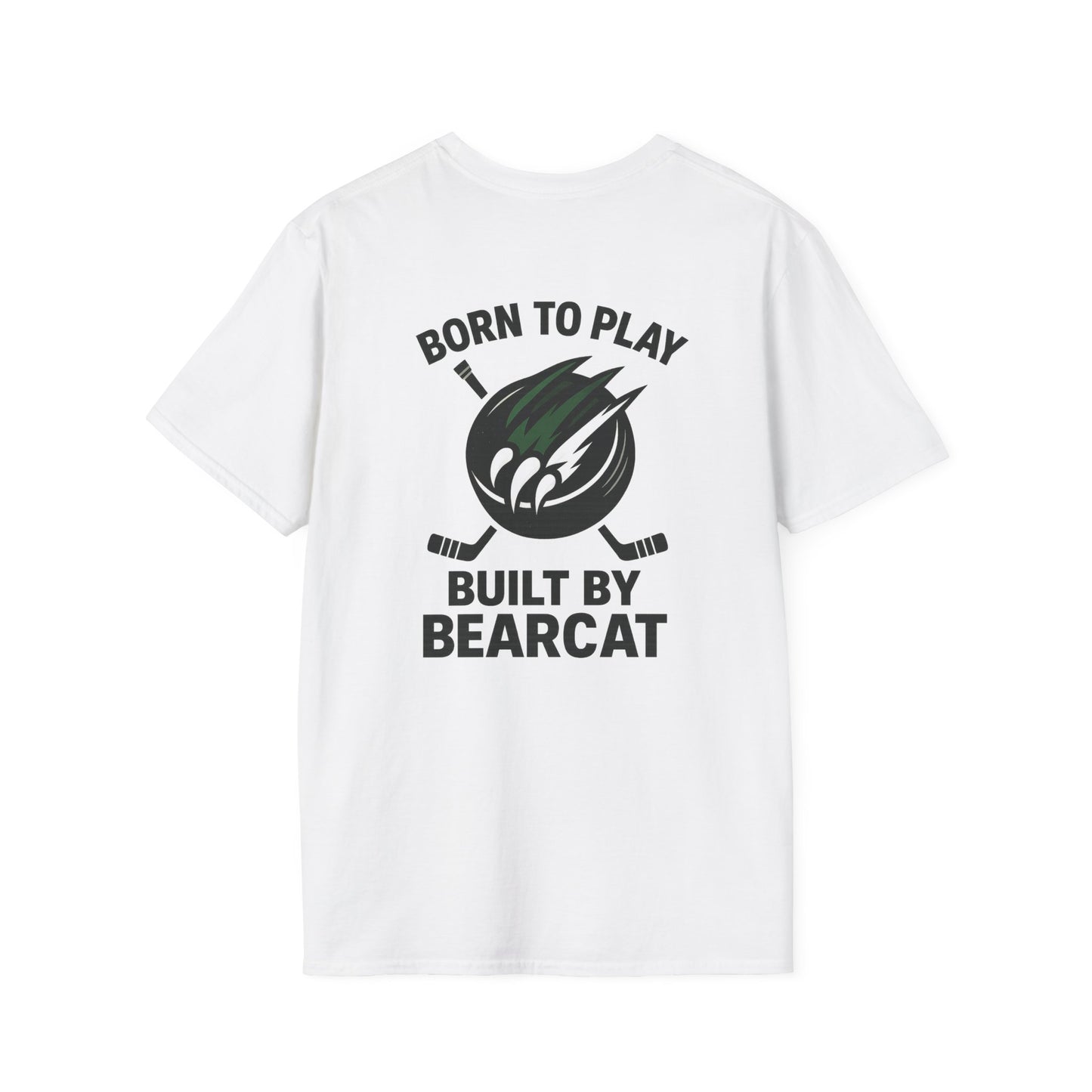 Built by Bearcat Hockey Unisex T-Shirt Black Lettering