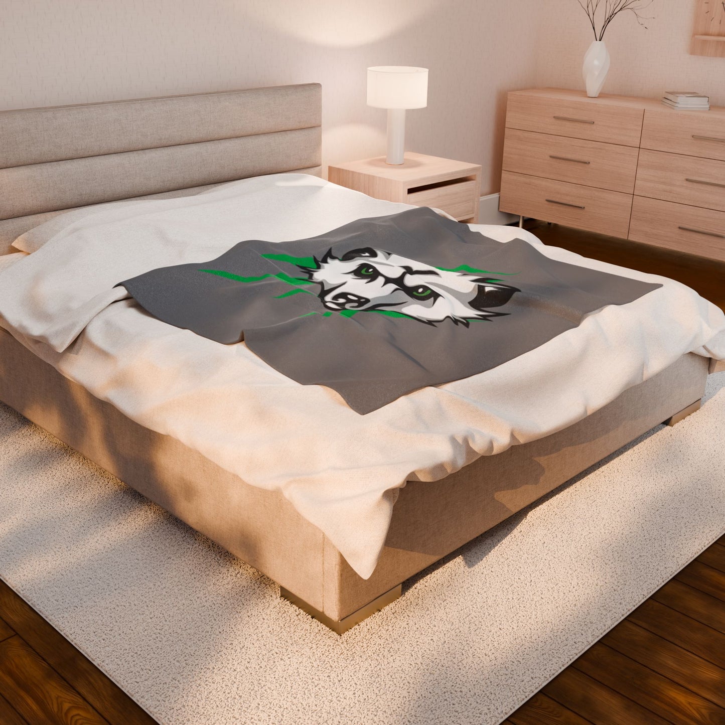 Bearcat Hockey Plush Blanket - Cozy Throw