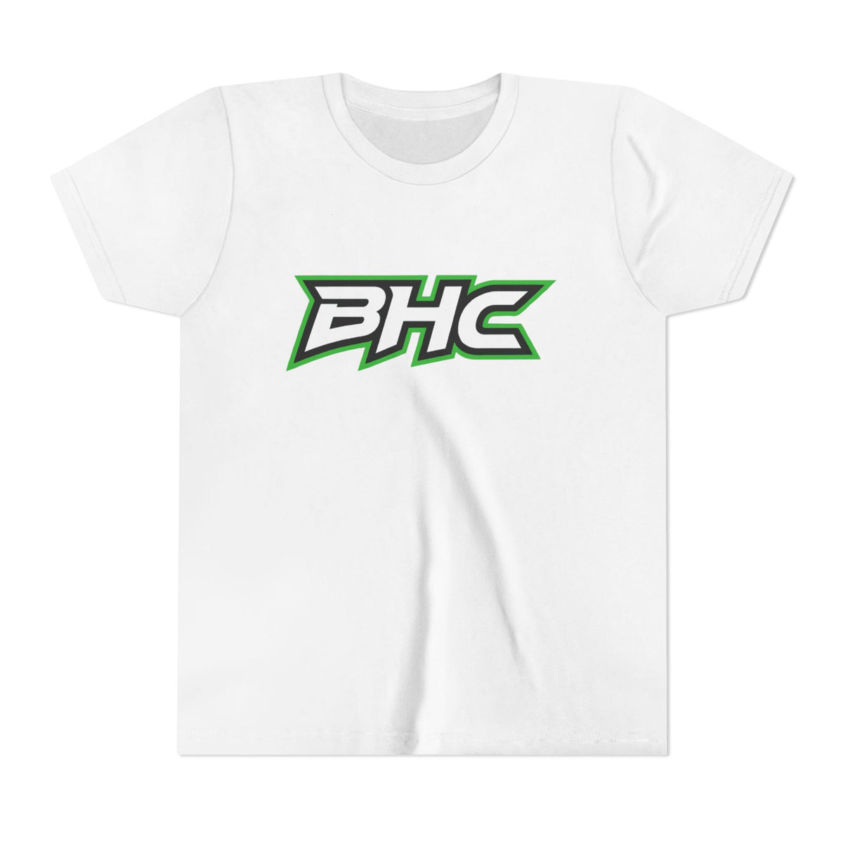 BHC Youth Tee — Green & Black Sport Logo Shirt