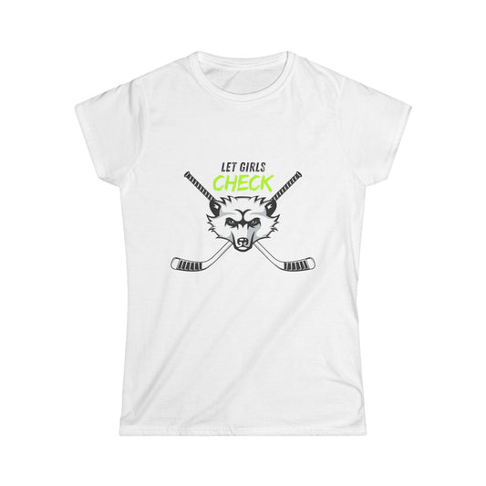 Women's Softstyle T-shirt - Let Girls Check
