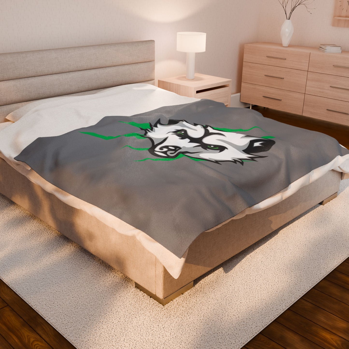 Bearcat Hockey Plush Blanket - Cozy Throw