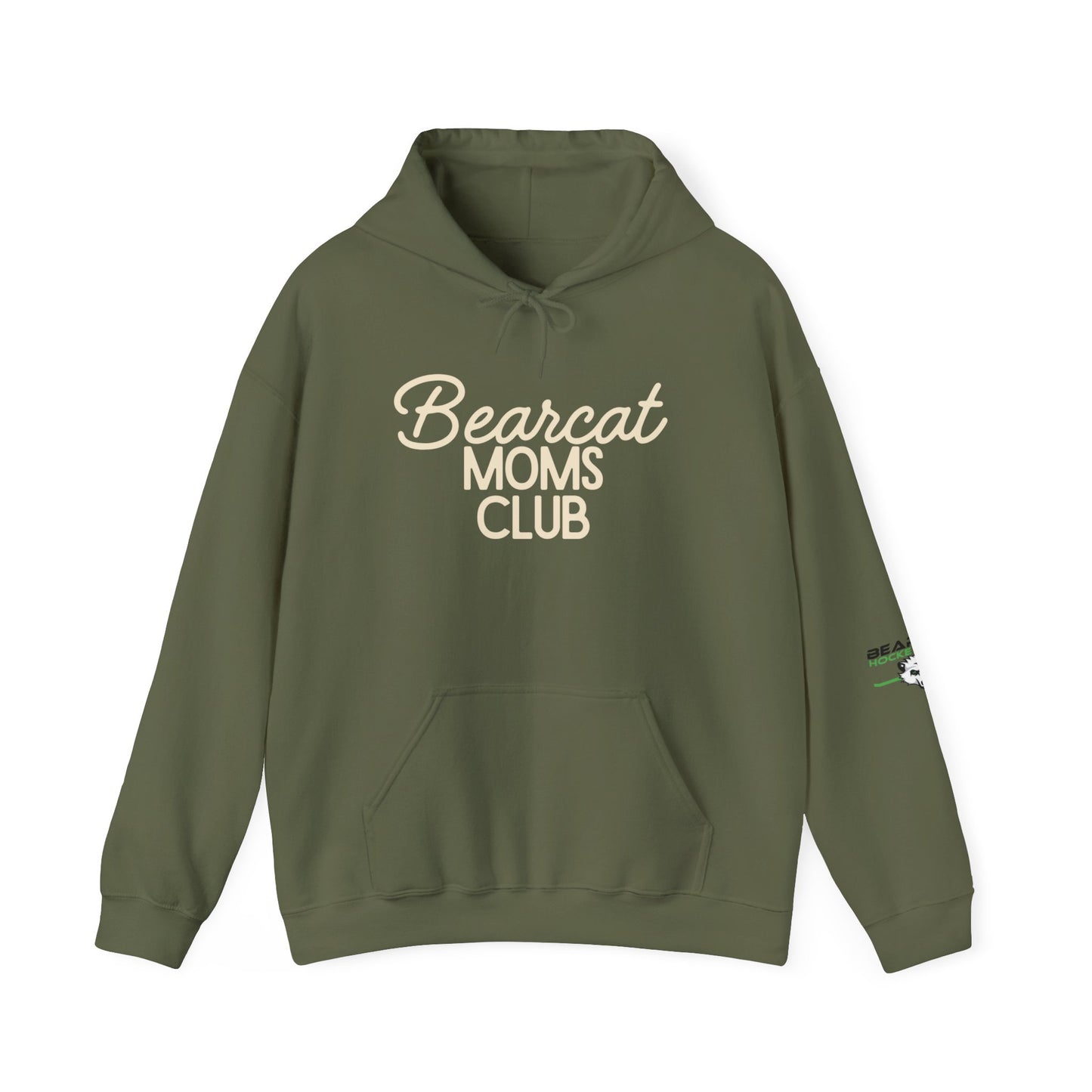 Bearcat Moms Club Hooded Sweatshirt | Cozy Gift for Moms, Family Gatherings, Casual Wear, Everyday Comfort, Cute Sweatshirt