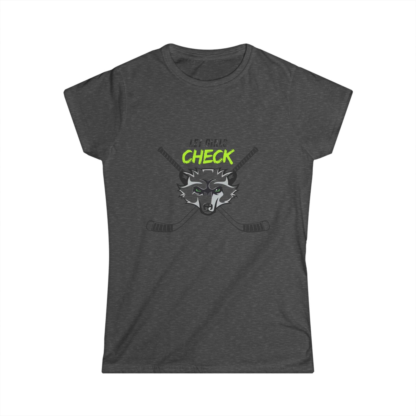 Let Girls Check - Lady Bearcat  Women's Softstyle Tee