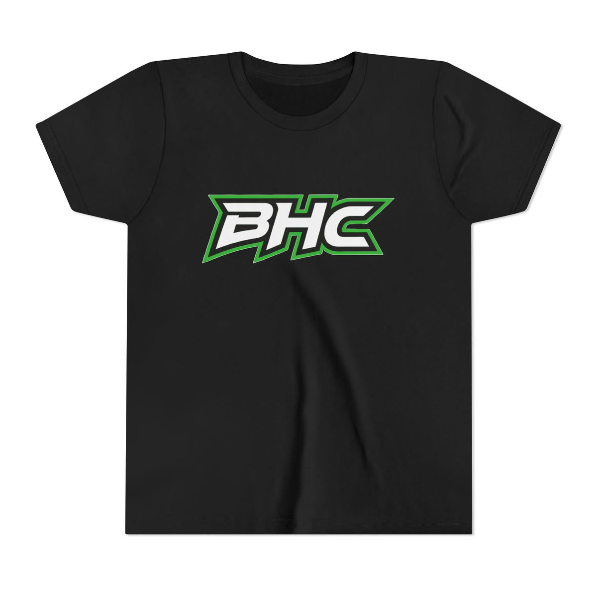 BHC Youth Tee — Green & Black Sport Logo Shirt