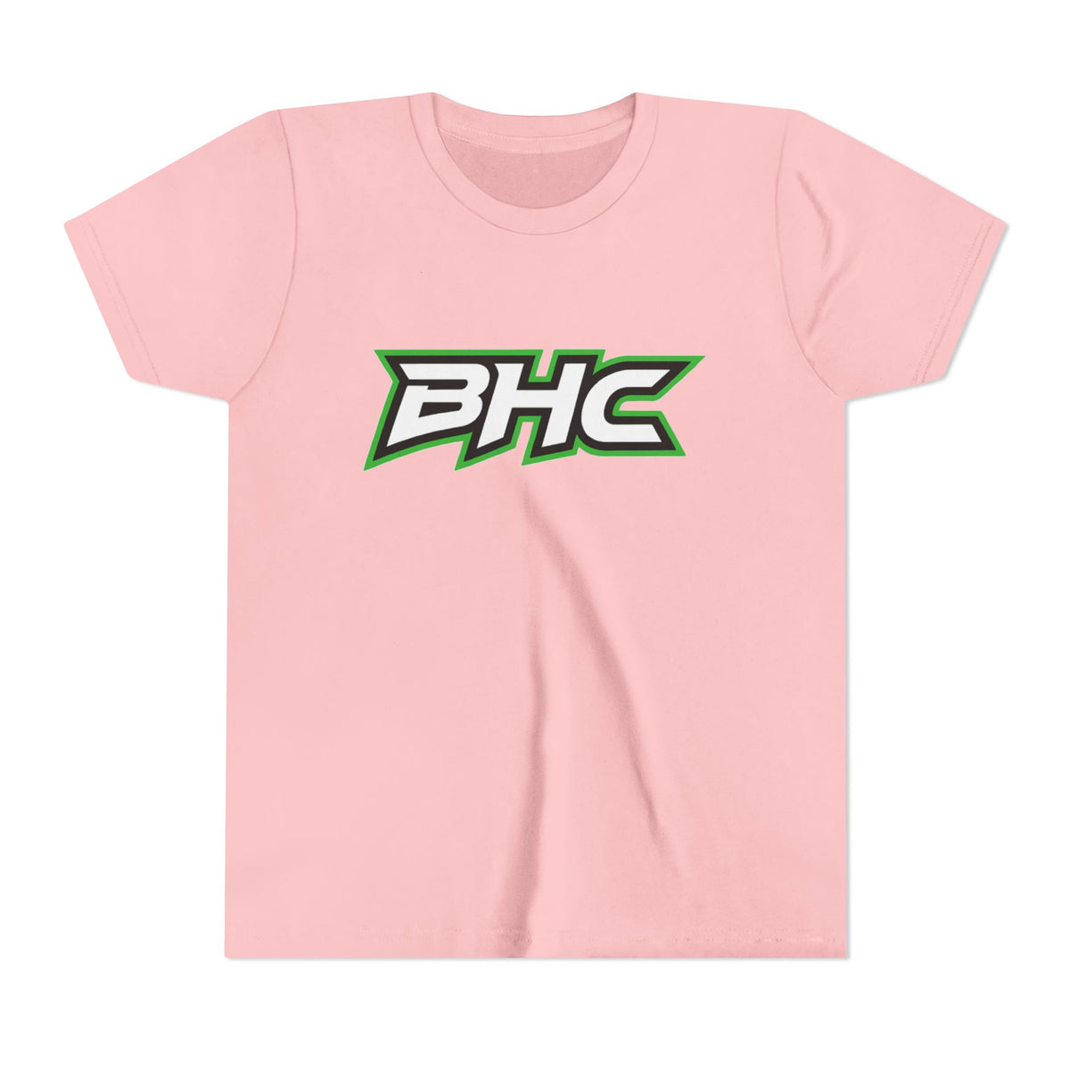 BHC Youth Tee — Green & Black Sport Logo Shirt