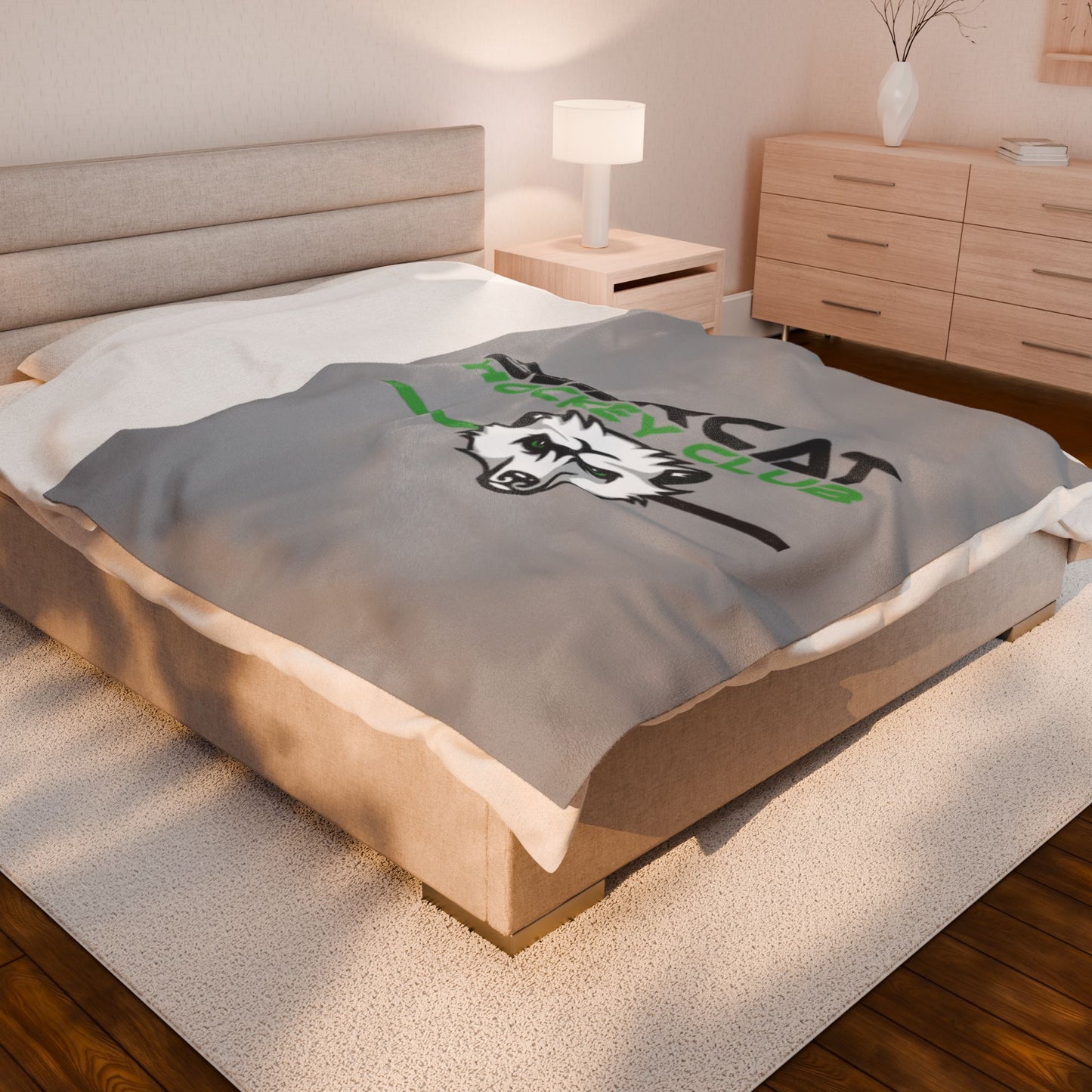 Cozy Bearcat Plush Blanket | Soft Throw
