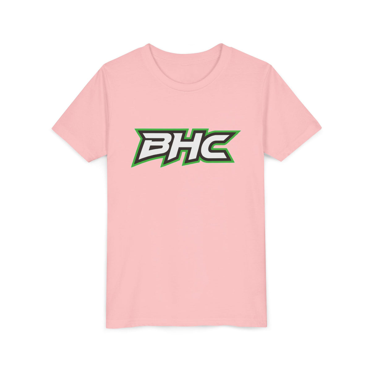 BHC Youth Tee — Green & Black Sport Logo Shirt