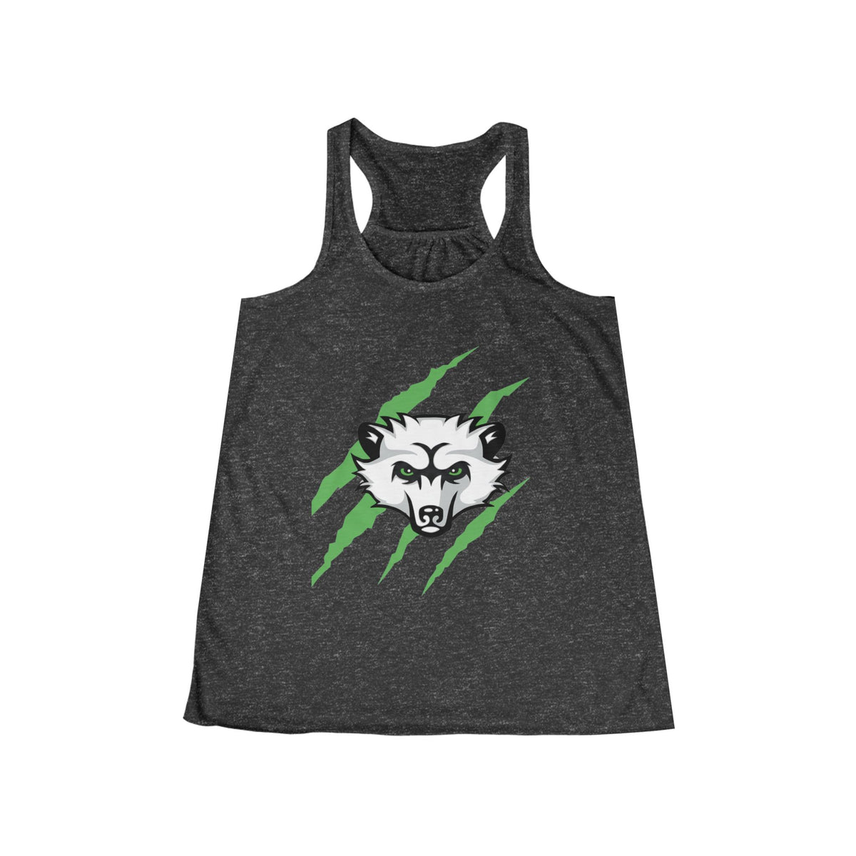 Wolf Claw Racerback Tank — Fierce Green Slash Graphic