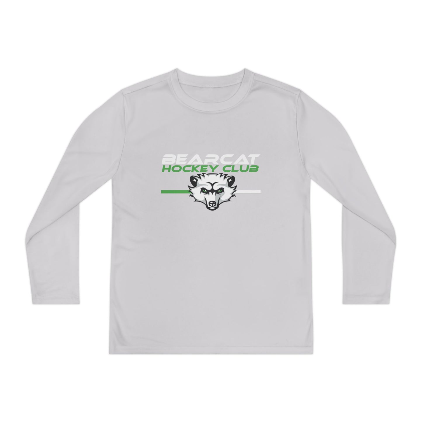 Youth Hockey Club Long Sleeve Tee - Bearcat Design - Moisture Wicking Unders