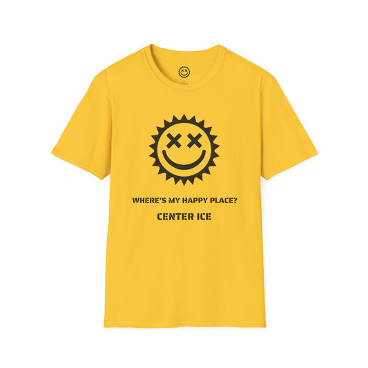 Happy Place is Center Ice Unisex T-Shirt