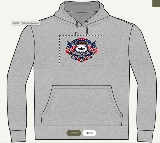 Bearcat Hockey Club International Hoodie – Team Bearcat USA Patriotic Design