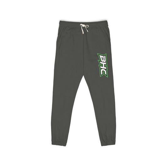 BHC Green Logo Sweatpants - Garment-Dyed Fleece Joggers