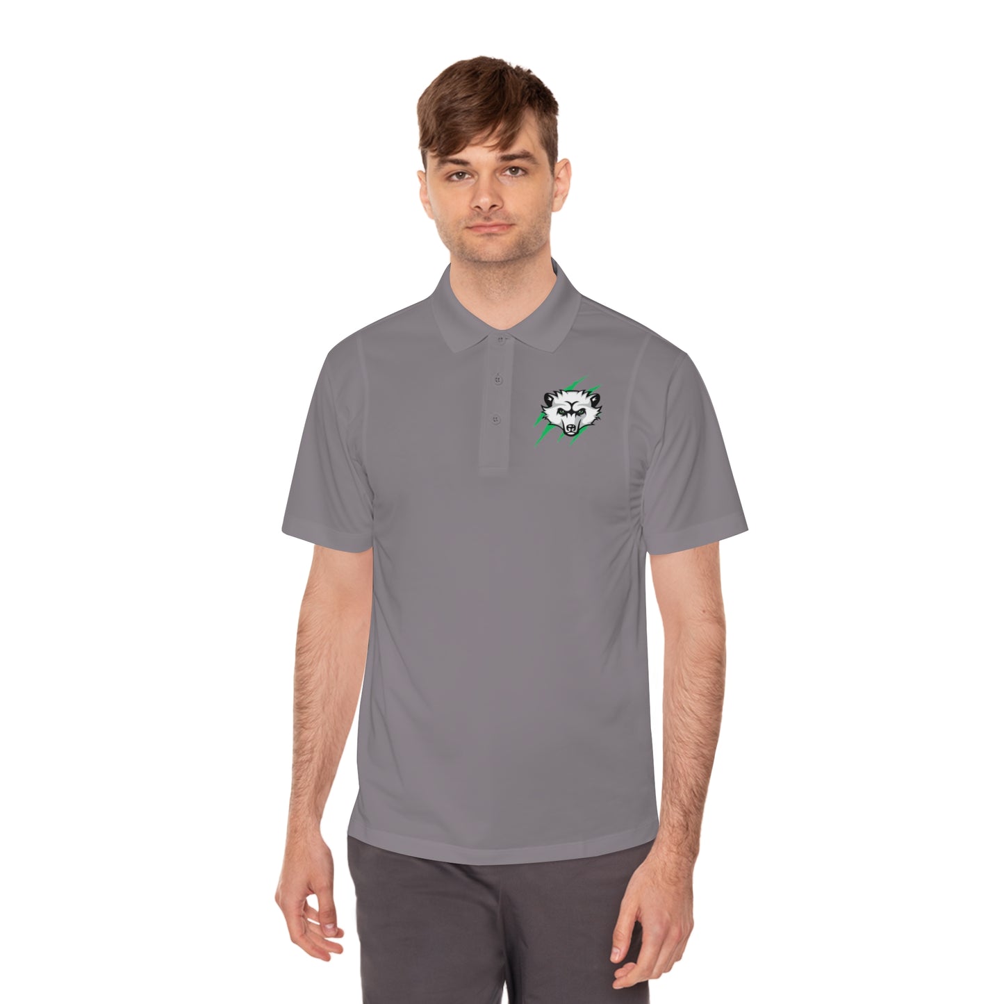 Men's Sport Polo Shirt - Bearcat Hockey Club Claws Out