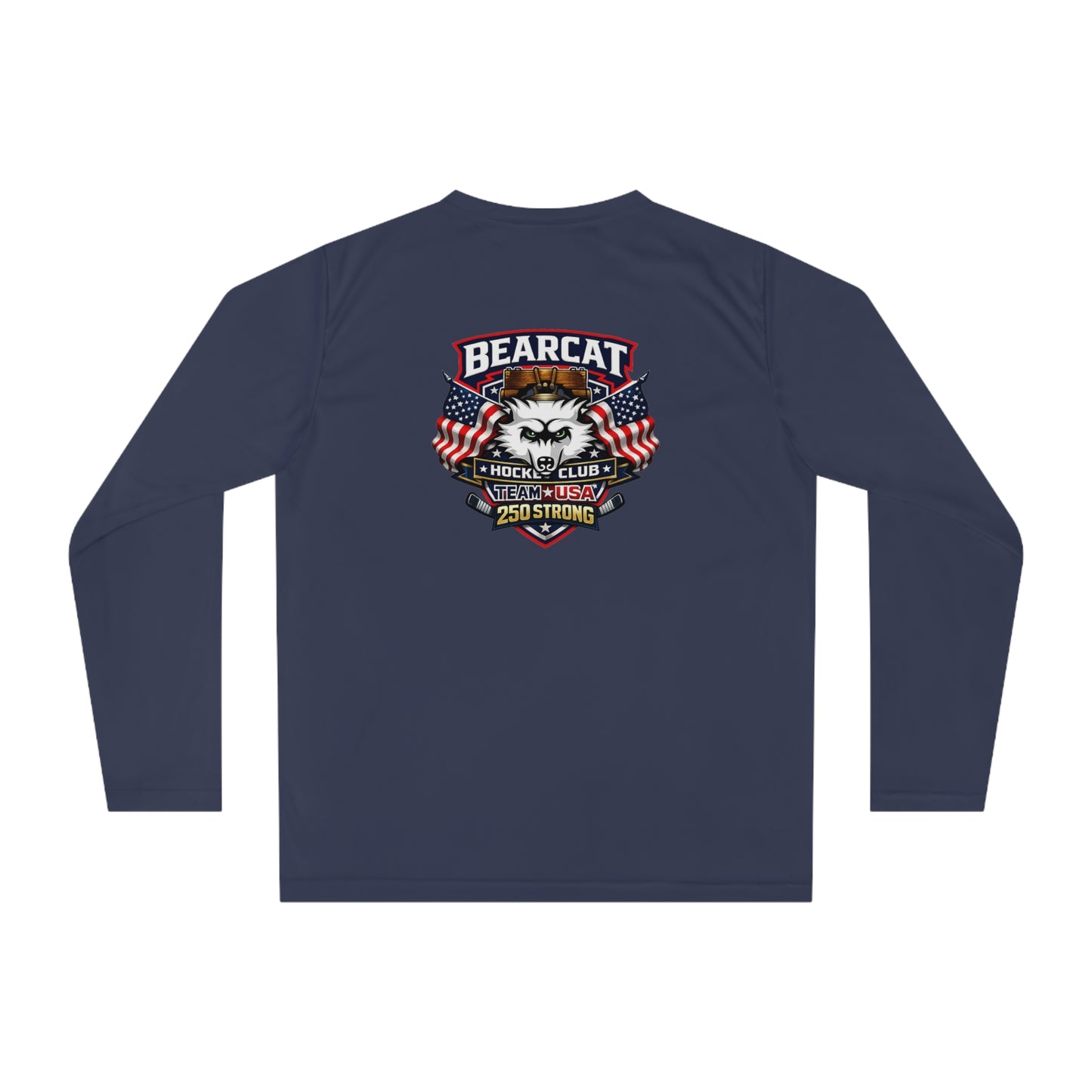 Bearcat Hockey Club International Long Sleeve BASELAYER Shirt - Moisture Wicking Under