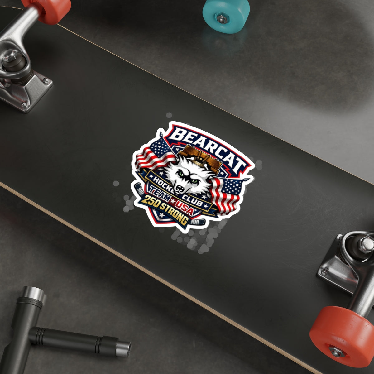 Bearcat Hockey Club Die-Cut Sticker — Team USA 250 Strong