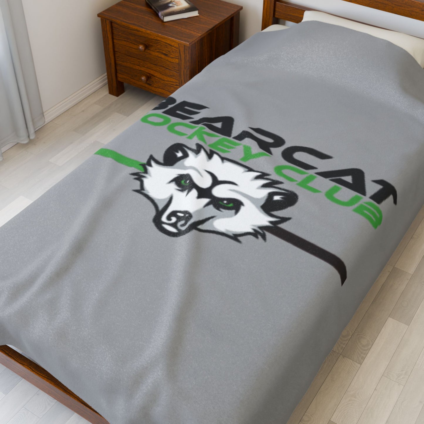 Cozy Bearcat Plush Blanket | Soft Throw