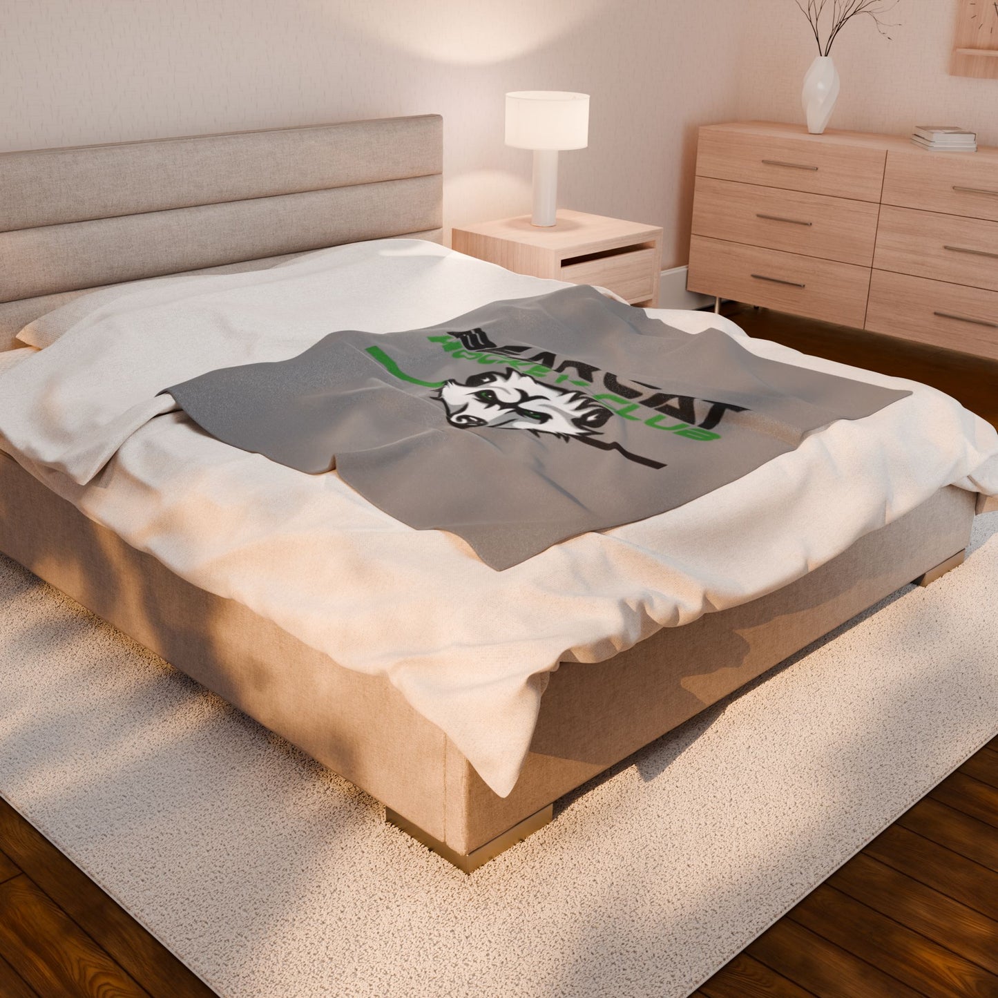 Cozy Bearcat Plush Blanket | Soft Throw