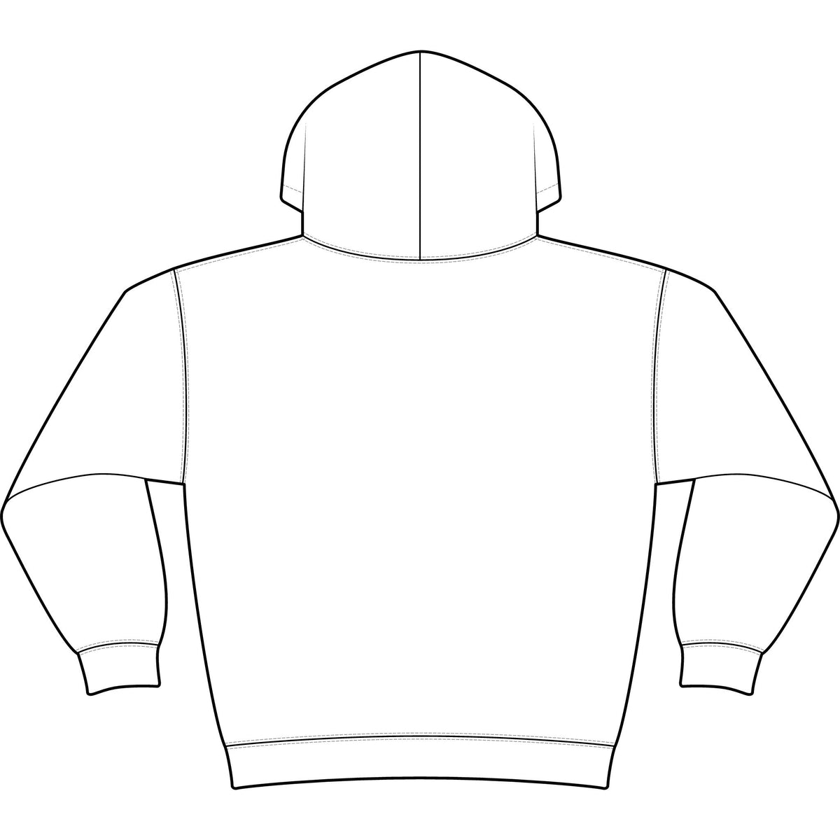 Fleece Hoodie — Green Accent Athletic Pullover