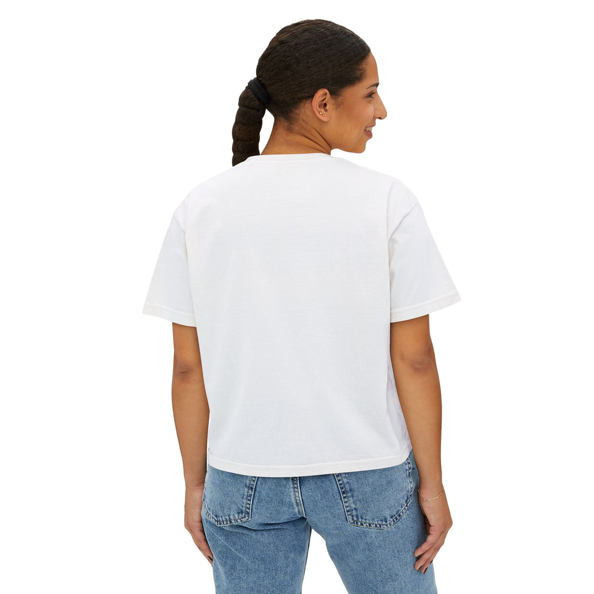 Bearcat Hockey Club Women's Boxy Tee — Retro Mascot Hockey Shirt