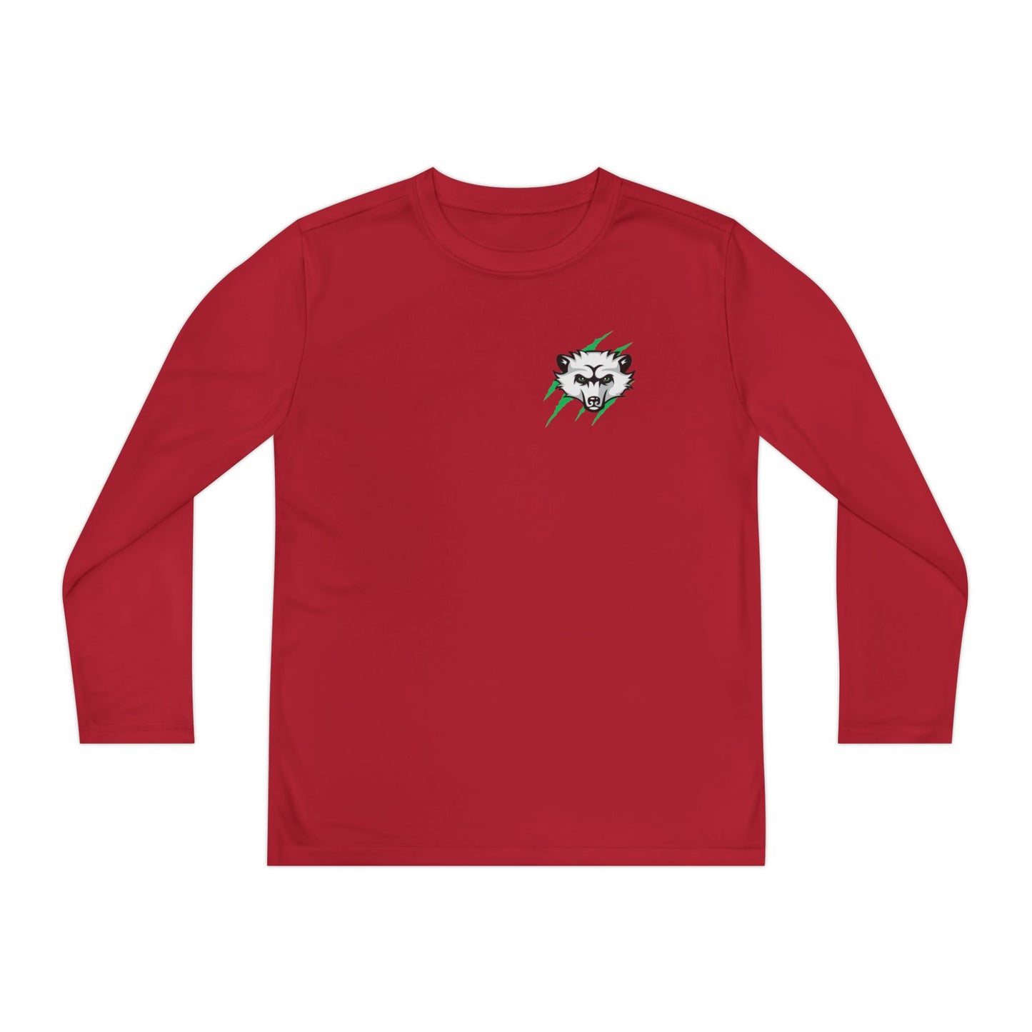 Bearcat Club Youth Long Sleeve Tee – Hockey Team Jersey with American Flags & Mascot