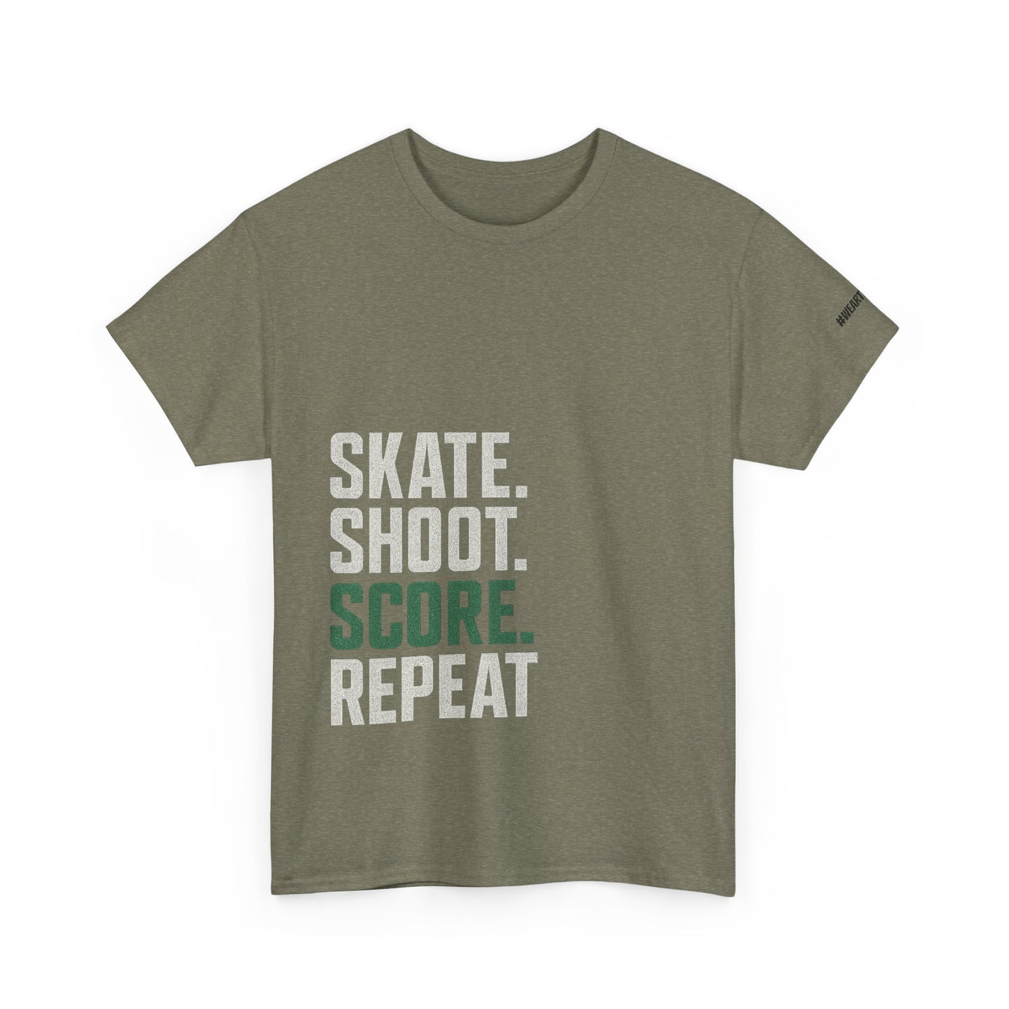 SKATE SHOOT SCORE REPEAT T-Shirt - #Wearthebear