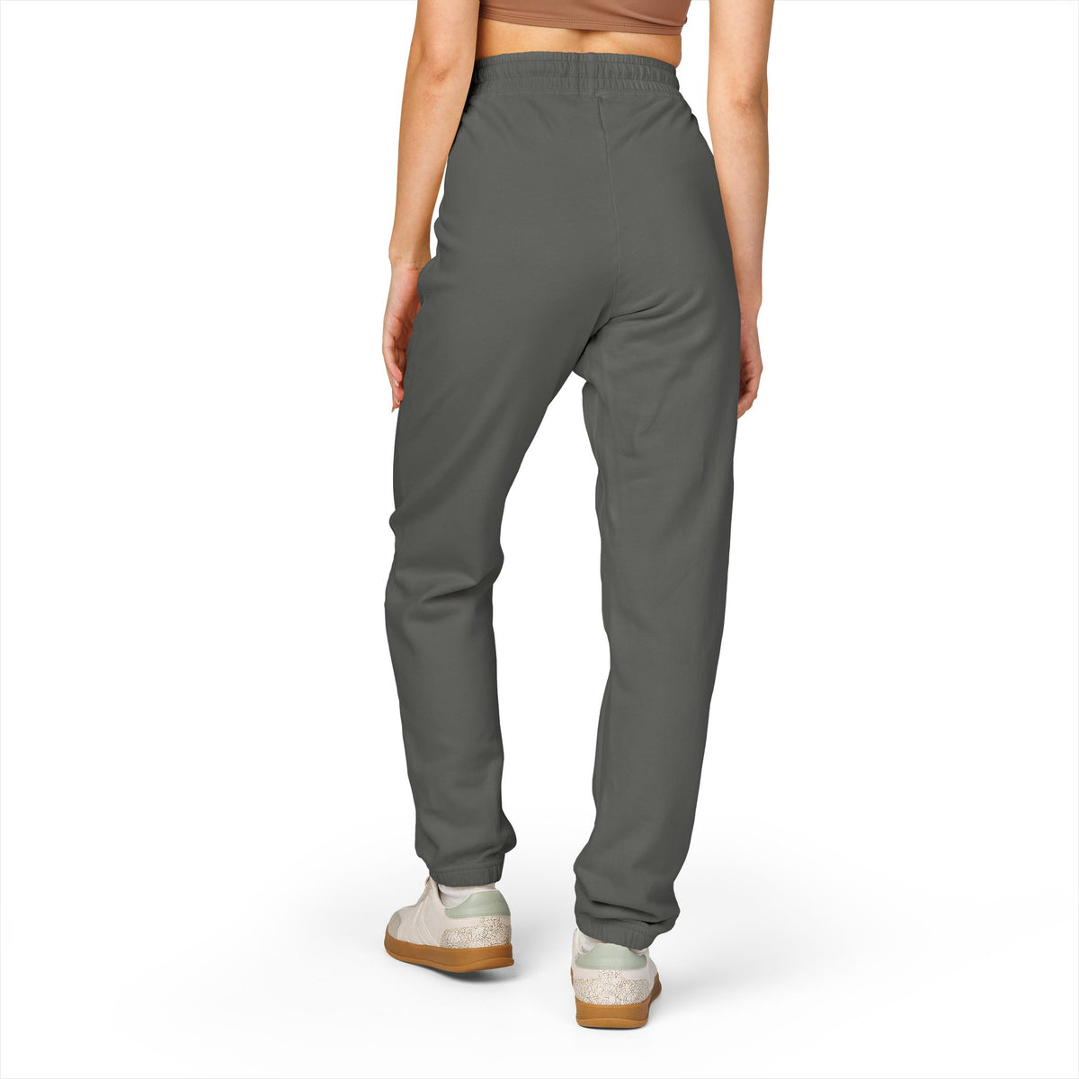 BHC Green Logo Sweatpants - Garment-Dyed Fleece Joggers