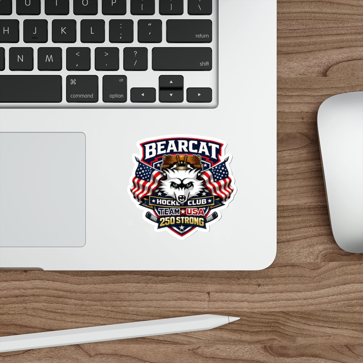 Bearcat Hockey Club Die-Cut Sticker — Team USA 250 Strong