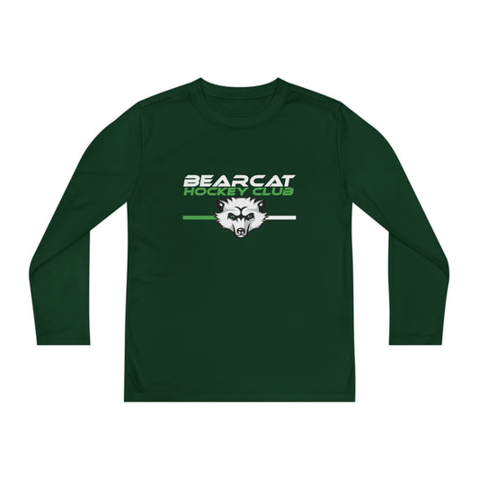 Youth Hockey Club Long Sleeve Tee - Bearcat Design - Moisture Wicking Unders