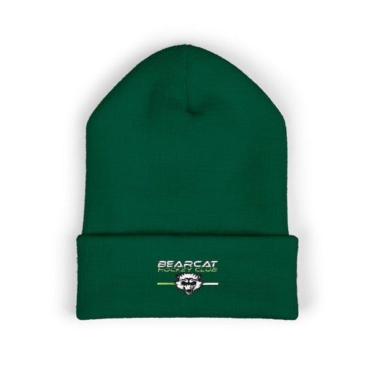 Toque Beanie - Bearcat Branded Knit Hat - Green Reverse Logo