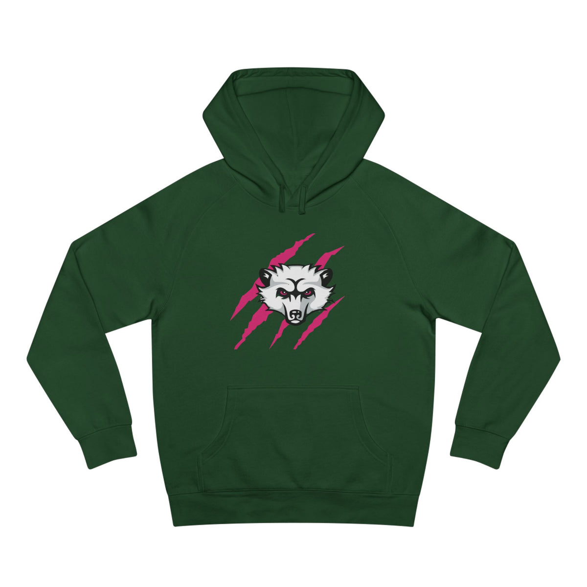 Girls Pink Logo Bearcat Hoodie
