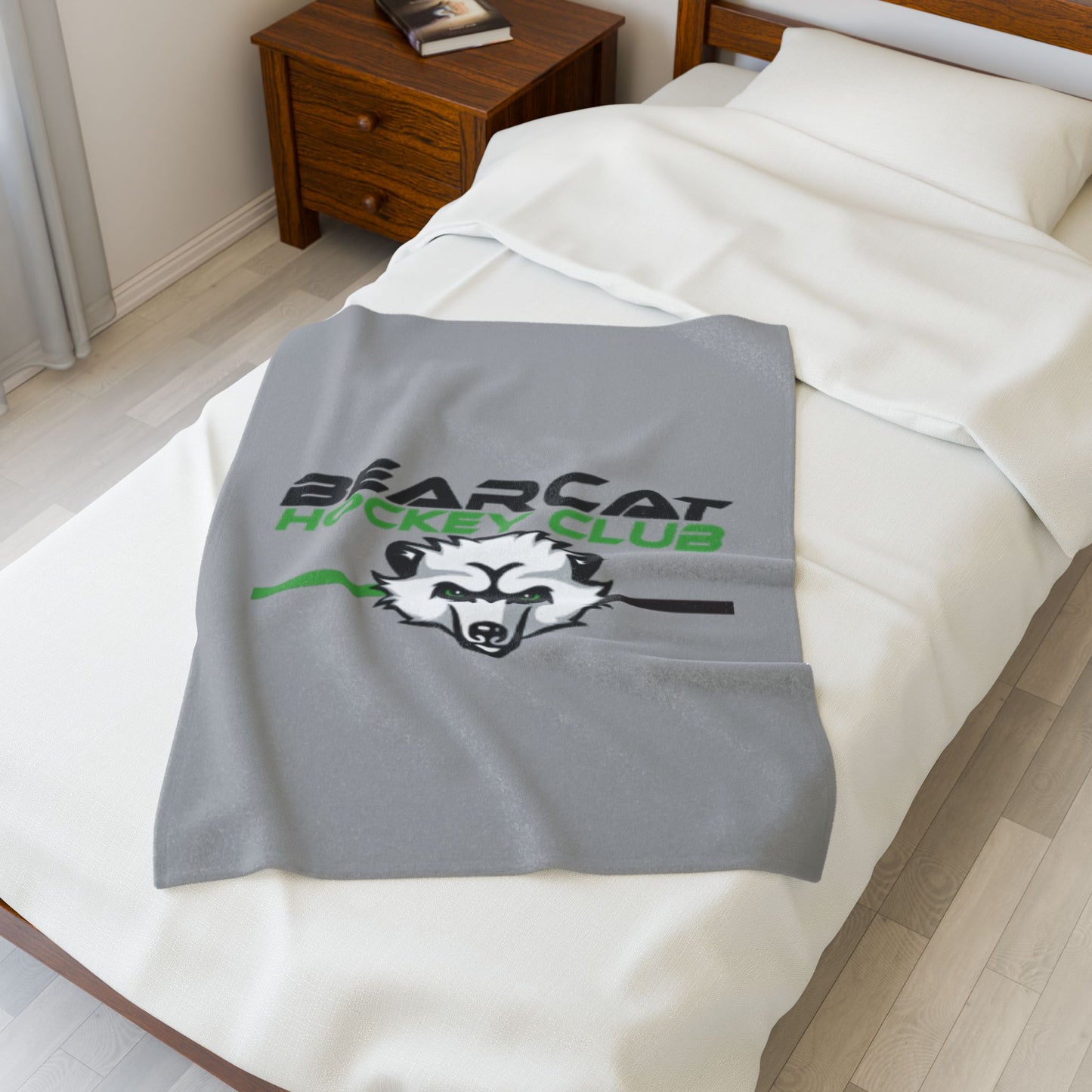Cozy Bearcat Plush Blanket | Soft Throw