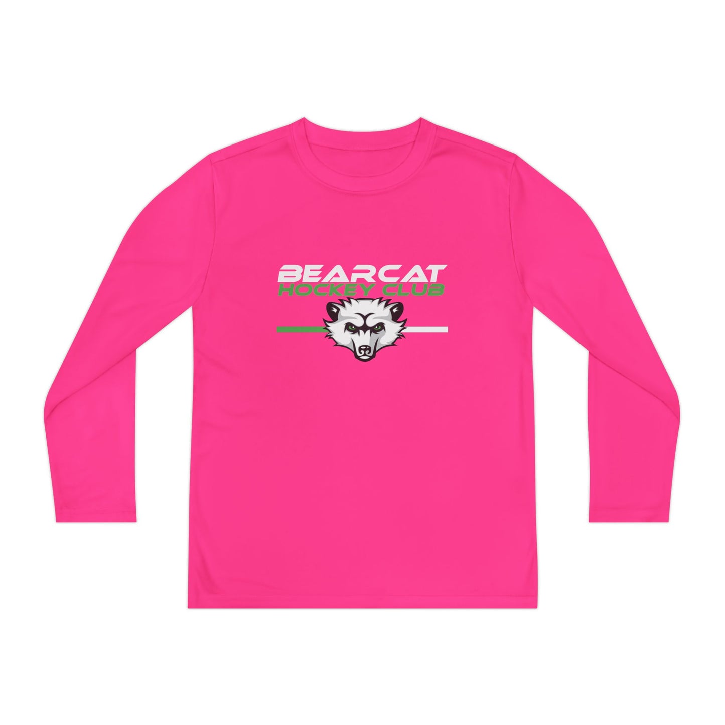 Youth Hockey Club Long Sleeve Tee - Bearcat Design - Moisture Wicking Unders