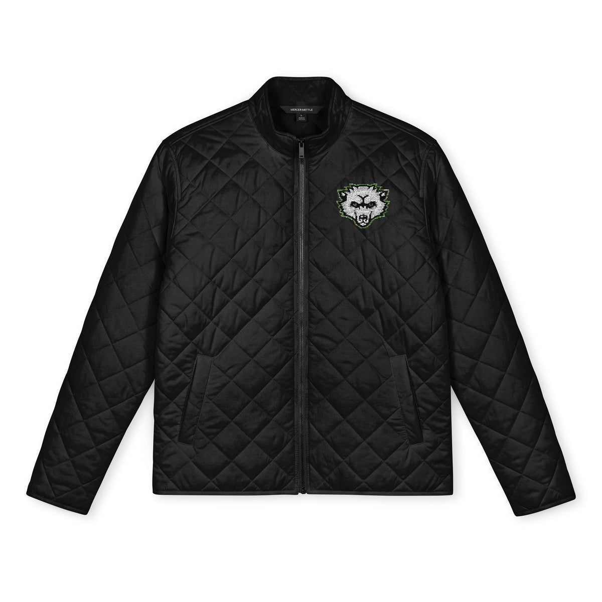 Quilted Jacket with Embroidered Logo