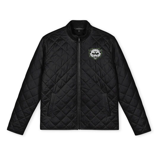 Quilted Jacket with Embroidered Logo