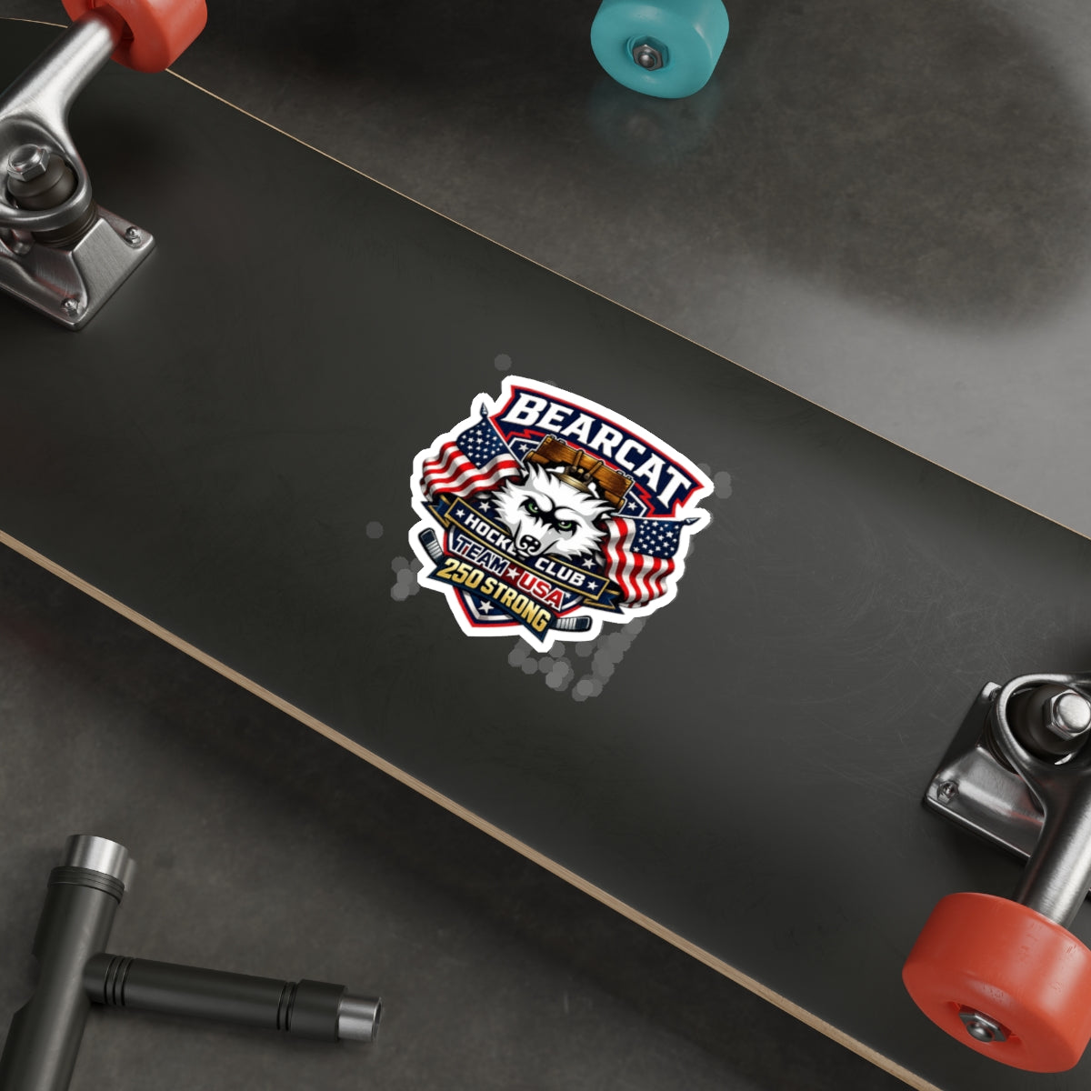 Bearcat Hockey Club Die-Cut Sticker — Team USA 250 Strong