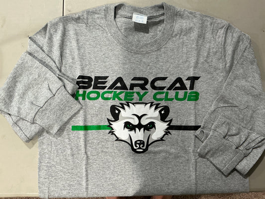 Bearcat Hockey Club T-Shirt - Gray Long Sleeve
