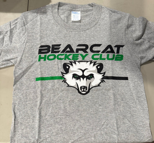 Bearcat Hockey Club T-Shirt - Gray Short Sleeve